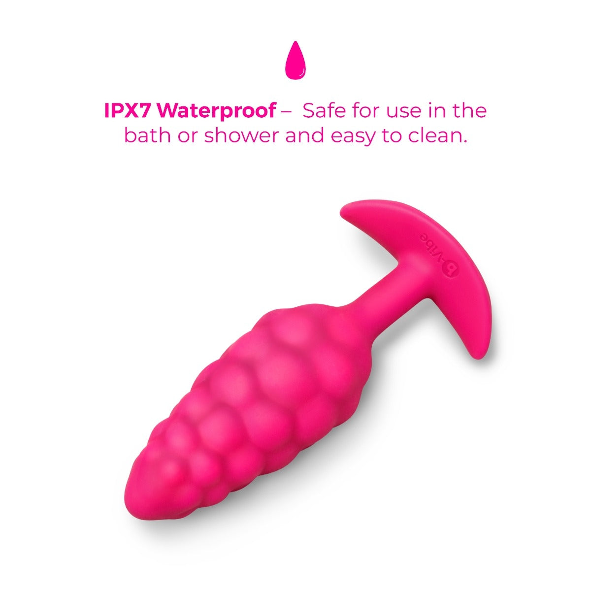 b-Vibe Bump Texture Plug Pink