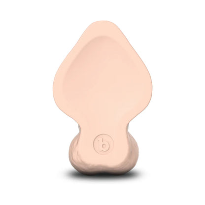 b-Vibe Slipskin Realistic Silicone Dildo 6.5 in. Curved Cream