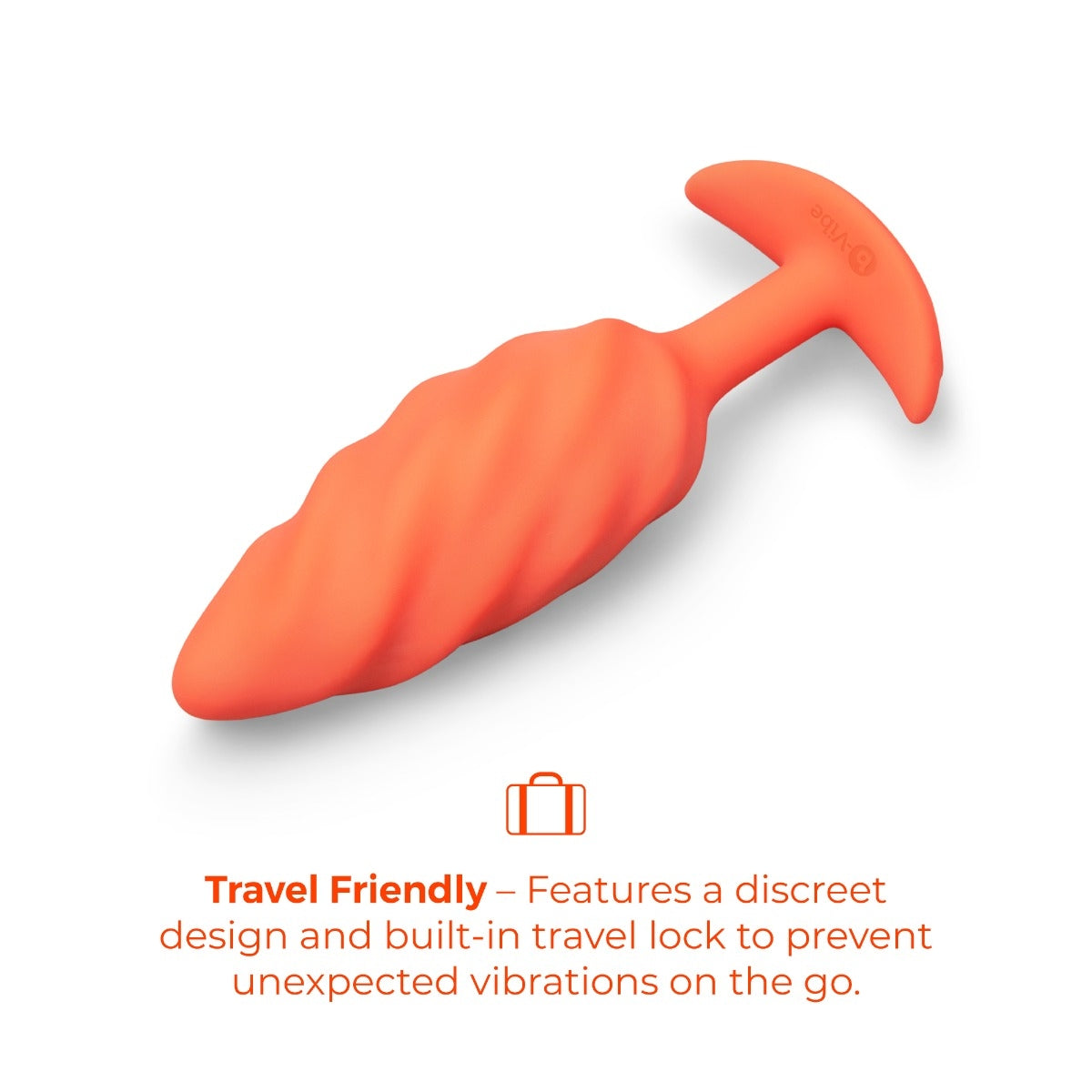 b-Vibe Swirl Texture Plug Orange
