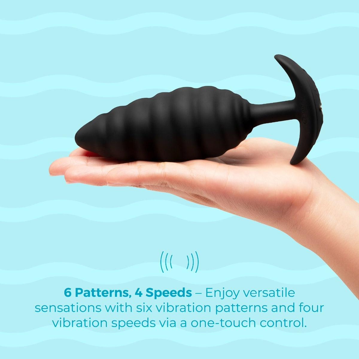 b-Vibe Twist Texture Plug Black
